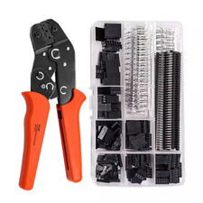 Wire Crimper Plier Kit with 600PCS 2.54Mm Dupont Connector SN-28B Ratcheting Too