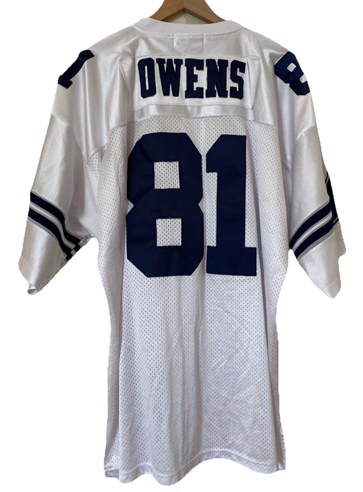 Camiseta de fútbol Mitchell & Ness Throwbacks Dallas Cowboys Terrell Owens #81 52 Foto 4 de 4
