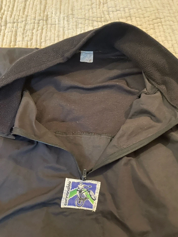 Jersey vintage años 80 cannondale ciclismo 3/4 cremallera bloque de color Foto 4 de 4