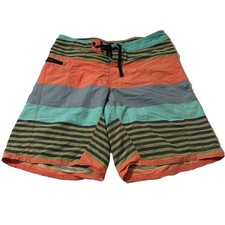 Men  s Patagonia Wavefarer Multicolored Striped Board Shorts Size 30