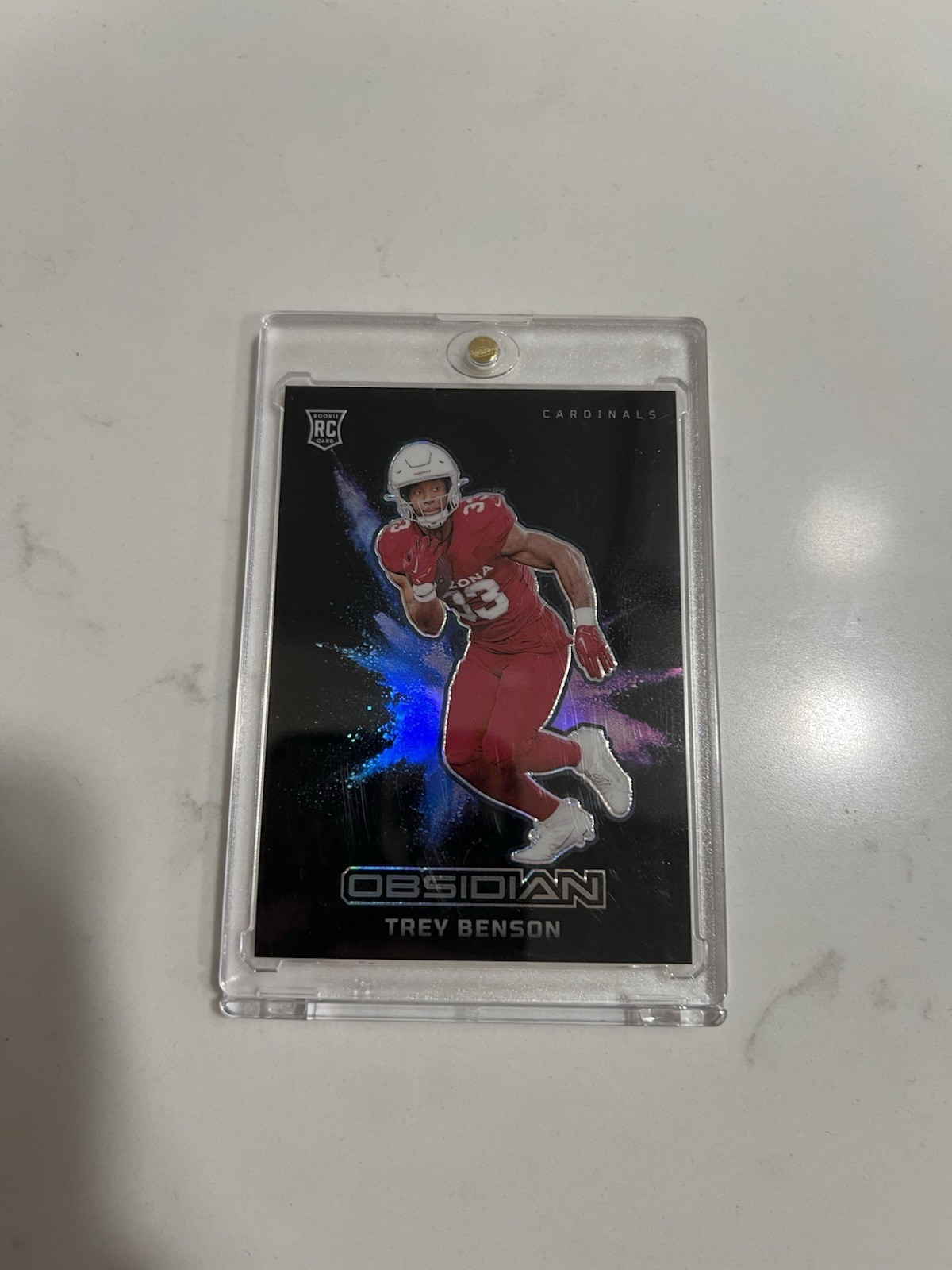 2024 Panini Obsidian - Black Color Blast Trey Benson #15 (RC)