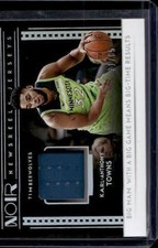 2018-19 Panini Noir #NJ-KAT Karl-Anthony Towns Newsreels Jerseys #/65
