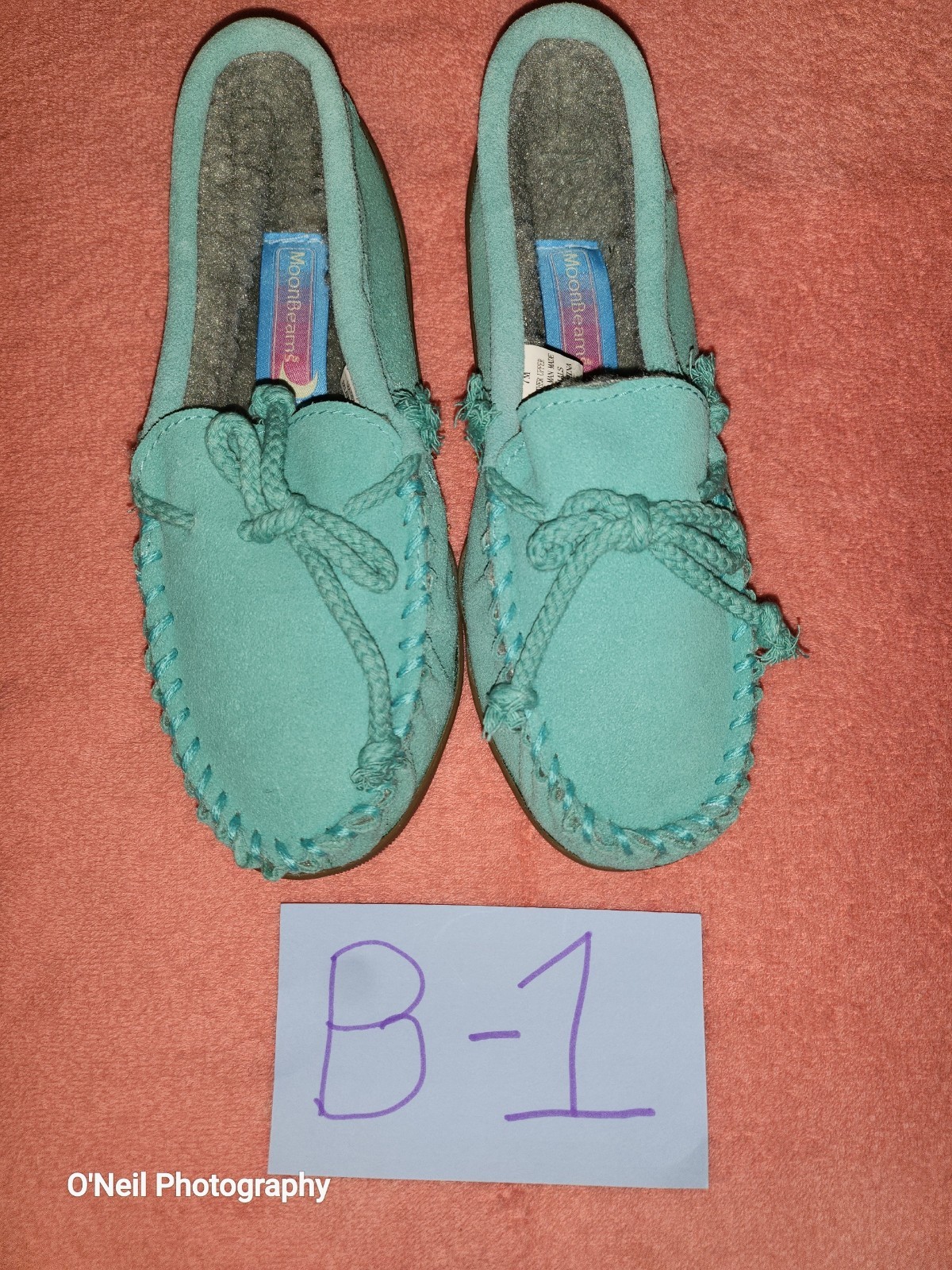 SAOLA Moon Beams ciabatte da donna in pelle taglia 7M marrone suola in gomma scarpe da casa NUOVE