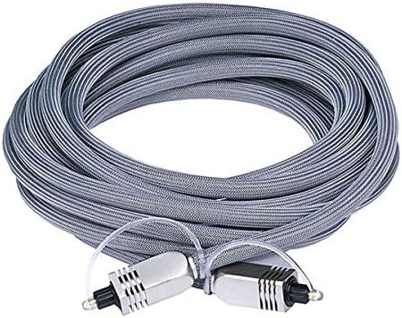 Monoprice Premium S/PDIF Toslink Digital Optical Audio Cable 3FT Silver