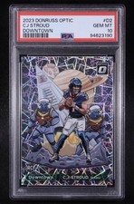 Panini 2023 Donruss Optic Downtown C.J. Stroud D-2 Rookie PSA 10 Texans NFL