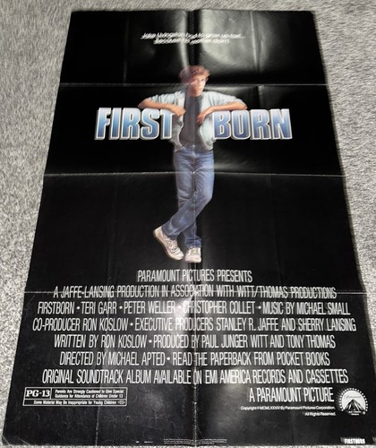First Born 1984 original folded poster one sheet Christopher Collet 27 x 41
