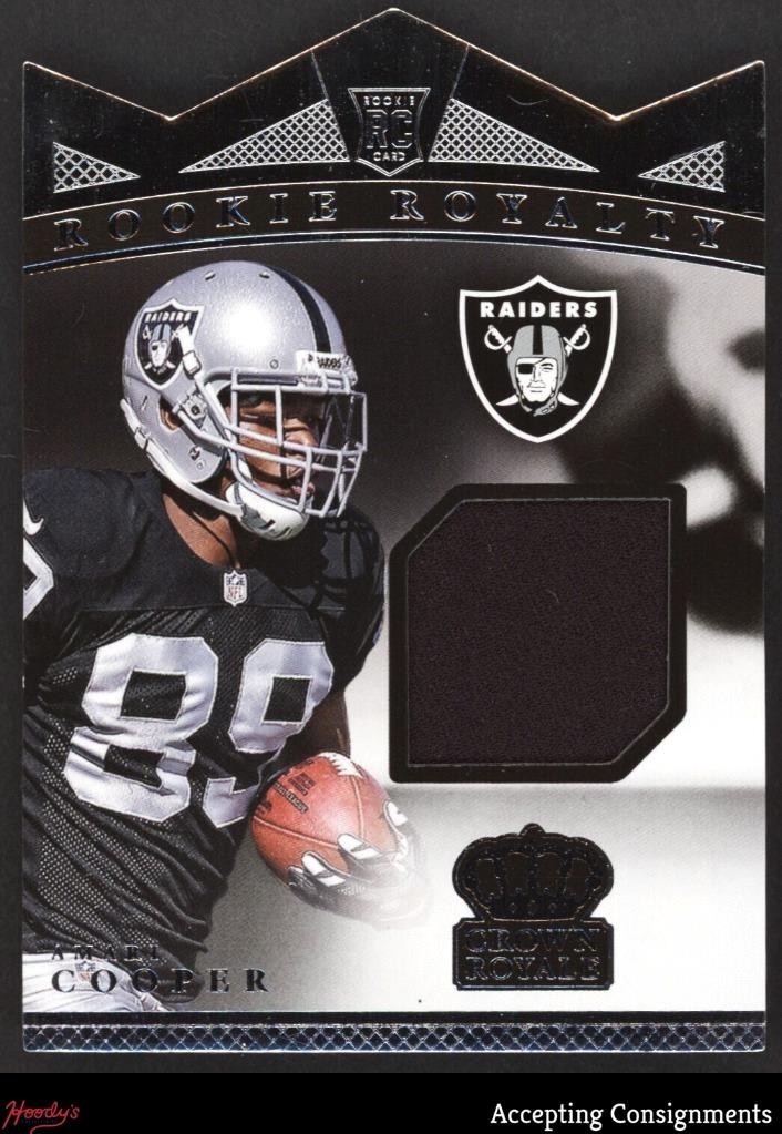 Amari Cooper Panini Crown Royale Rookie Royalty Memorabilia Die-Cut #AC Base