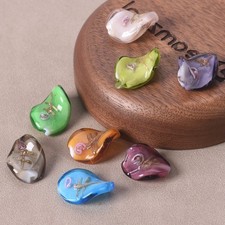 20x17mm Twist Lampwork Handmade Flowers Loose Beads for Jewery Making DIY Lot
