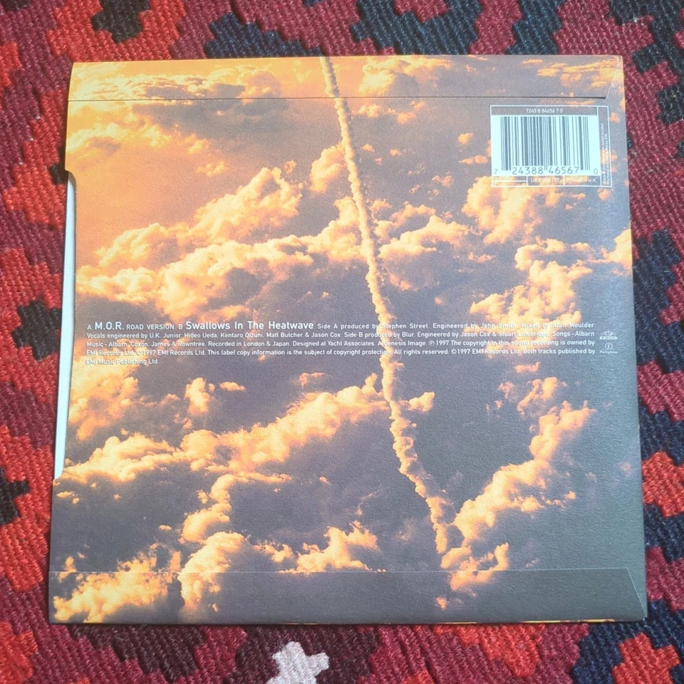 Blur - M.O.R - 7" Orange Vinyl Single - Limited Edition - 1997 EMI Records UK - Image 2 of 3