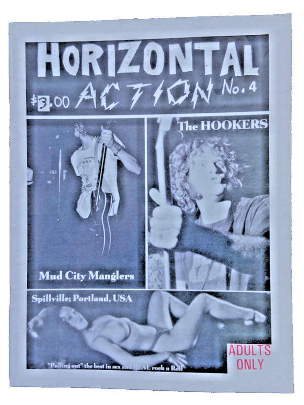 HORIZONTAL ACTION #4 1999 Garage PUNK Fanzine Mud City Manglers HOZAC