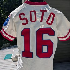 2015 Game Worn Cleveland Indians Jersey #16 Giovanni Soto Baseball pitcher