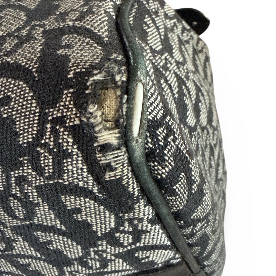 Christian Dior Vintage Black Trotter Boston Bag thumbnail 12