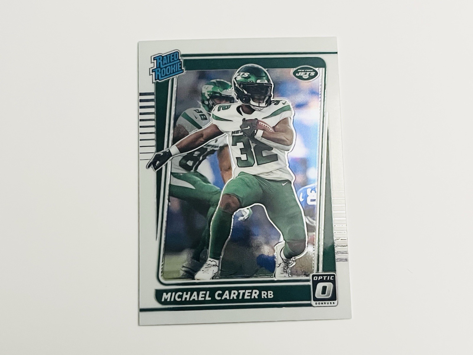 Michael Carter Jets 2021 Panini Donruss Optic Rated Rookie #235
