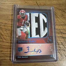 2025 Panini Silhouette NIL Zachariah Branch Sick Sec Logo Patch Auto True #1/1