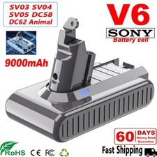 9.0Ah Replacement Battery For Dyson V6 DC62 SV03 SV05 Handheld Vacuum Cleaner