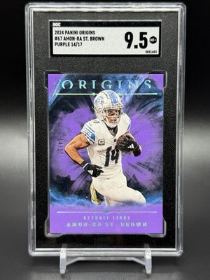 2024 Panini Origins - Amon-Ra St. Brown #67 Purple /17 JERSEY MATCH