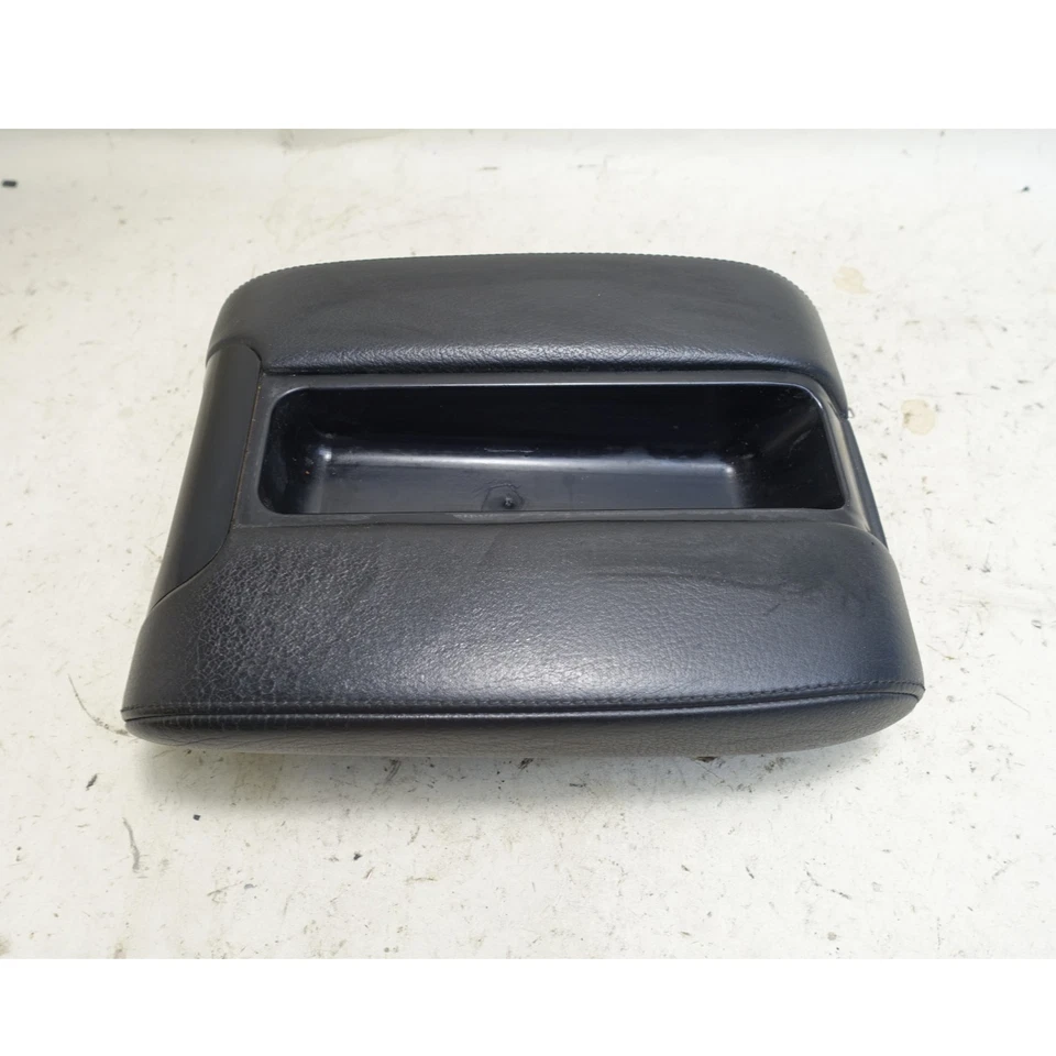 Apoyabrazos consola central delantera BMW E39 serie 5 cuero negro 1997-2003 OEM Foto 3 de 4