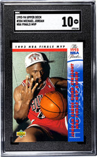 1993-94 Upper Deck - NBA Finals MVP - Michael Jordan #204 - Bulls - SGC 10