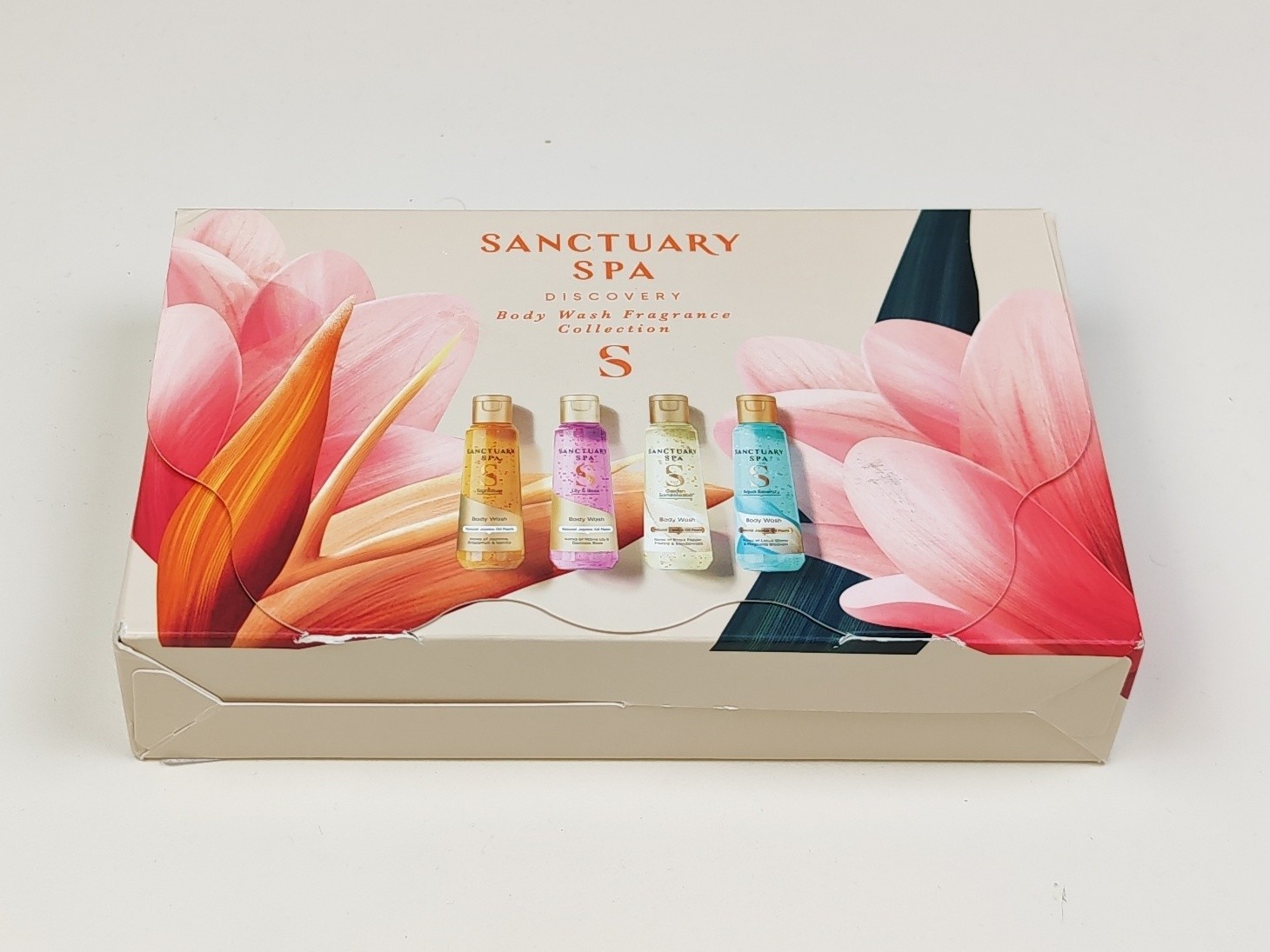 Sanctuary Spa Body Wash Gift Set, Discovery Collection of 4 Travel‑Size Body W