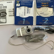 Olympus Camedia D-595 Zoom 5MP Digital Camera w/ Box Accessories Tested Y2K