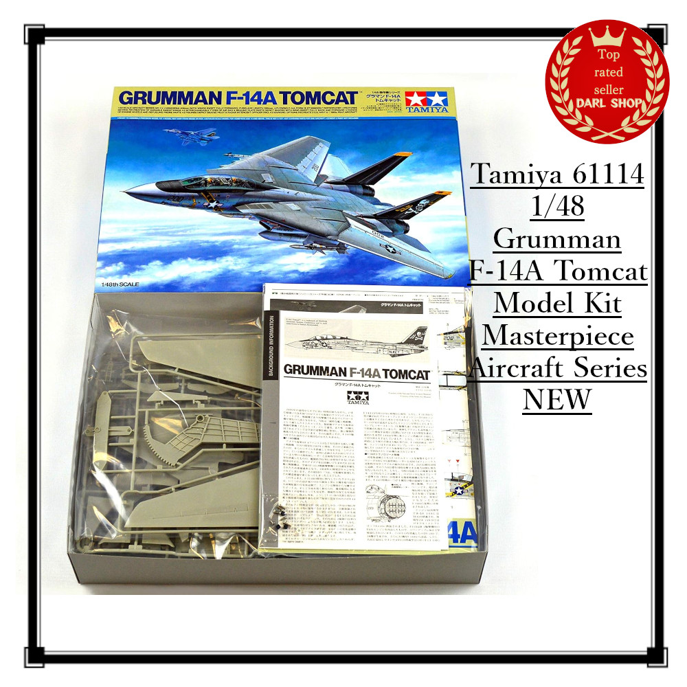 Tamiya 1/48 Aircraft Series No.114 Grumman F-14A Tomcat Plastic Kit 61114 - Image 5