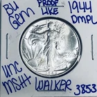 1944 BU UNCIRCULATED WALKING LIBERTY SILVER HALF DOLLAR AUTHENTIC U.S. MINT 3853