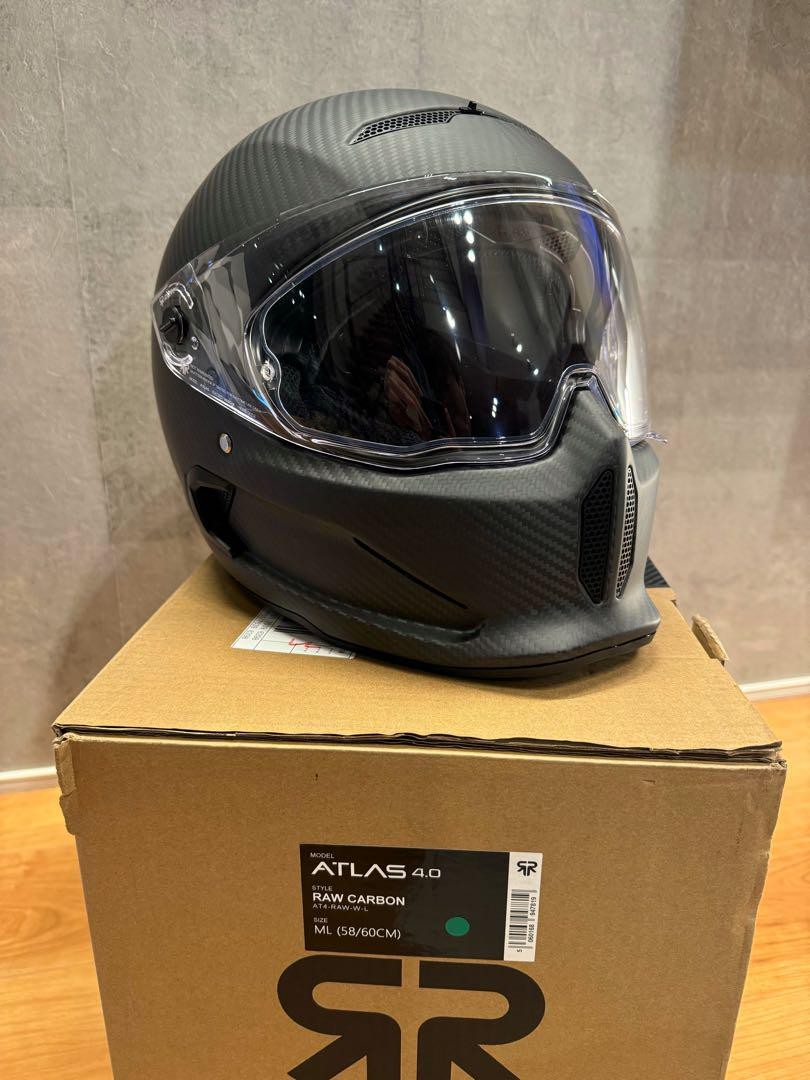 Ruroc ATLAS Raw Carbon Helmet L ML 60cm ECE DOT RHEON