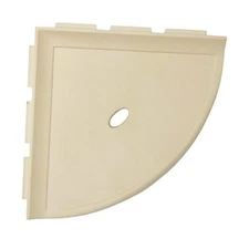  8" Corner Shower Shelf - Lugged for New Construction, Shower Sand Matte
