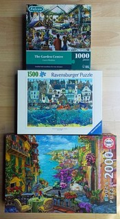 Puzzle Konvolut 1x 1000 1x 1500 und 1x 2000 Teile