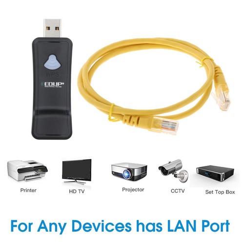 Répéteur WiFi USB WiFi Hotspot Extender Amplificateur de Signal Haute Vitesse pour TV - Photo 2/7