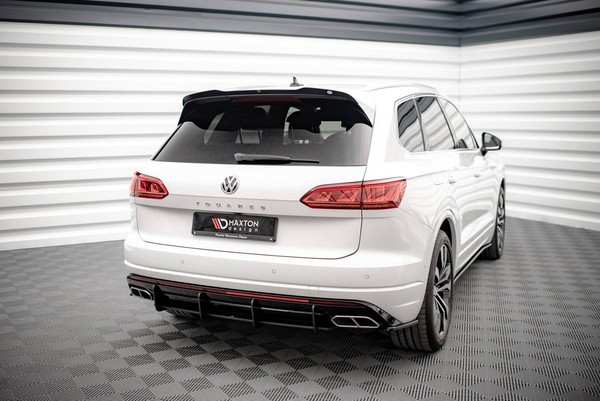 Heckansatz Diffusor Passend FüR Vw Touareg R-Line Mk3 Schwarz Matt-image