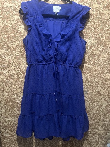 HD In Paris Damen blau A-Linie Midikleid Größe 12 - Bild 1 von 7