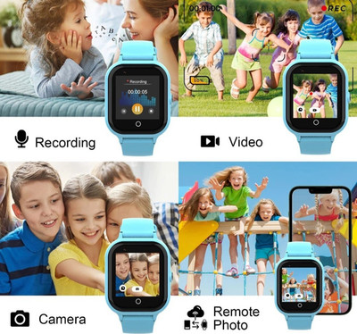 Wonlex 4G GPS Kids Smart Watch Video Calling Camera Wi-Fi Water-Resistant Blue