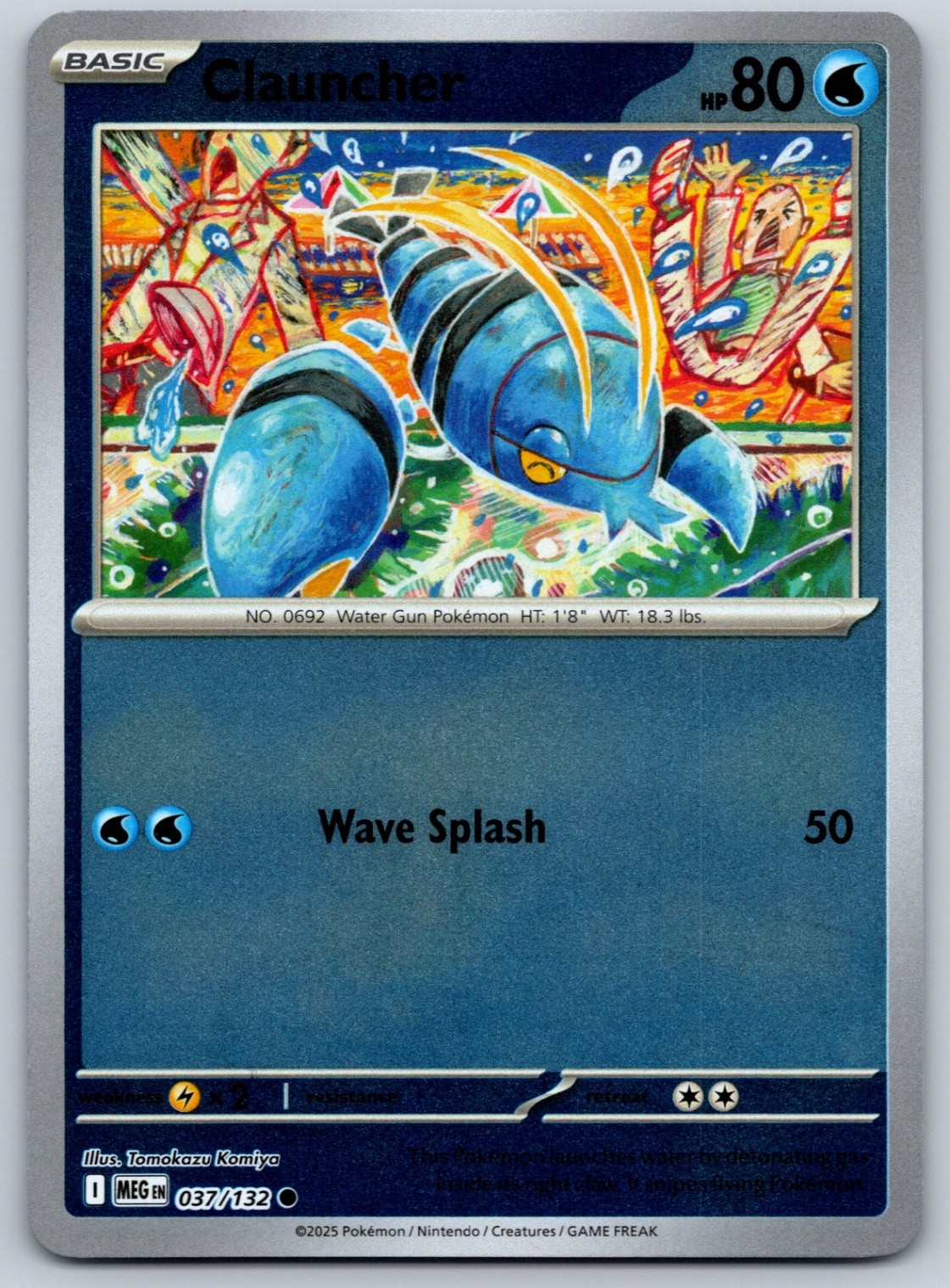 Clauncher Reverse Holo Common ME01: Mega Evolution 037/132 NM