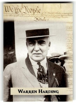 2020 Historic Autographs POTUS The First 36 #29 Warren Harding