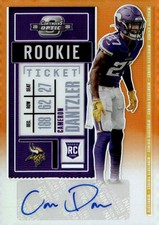2020 Panini Contenders Optic #170 Cameron Dantzler Orange #/50