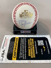 ST. LOUIS CARDINALS- TONY LaRUSSA AUTOGRAPH 2011 WORLD SERIES LOGO BASEBALL JSA