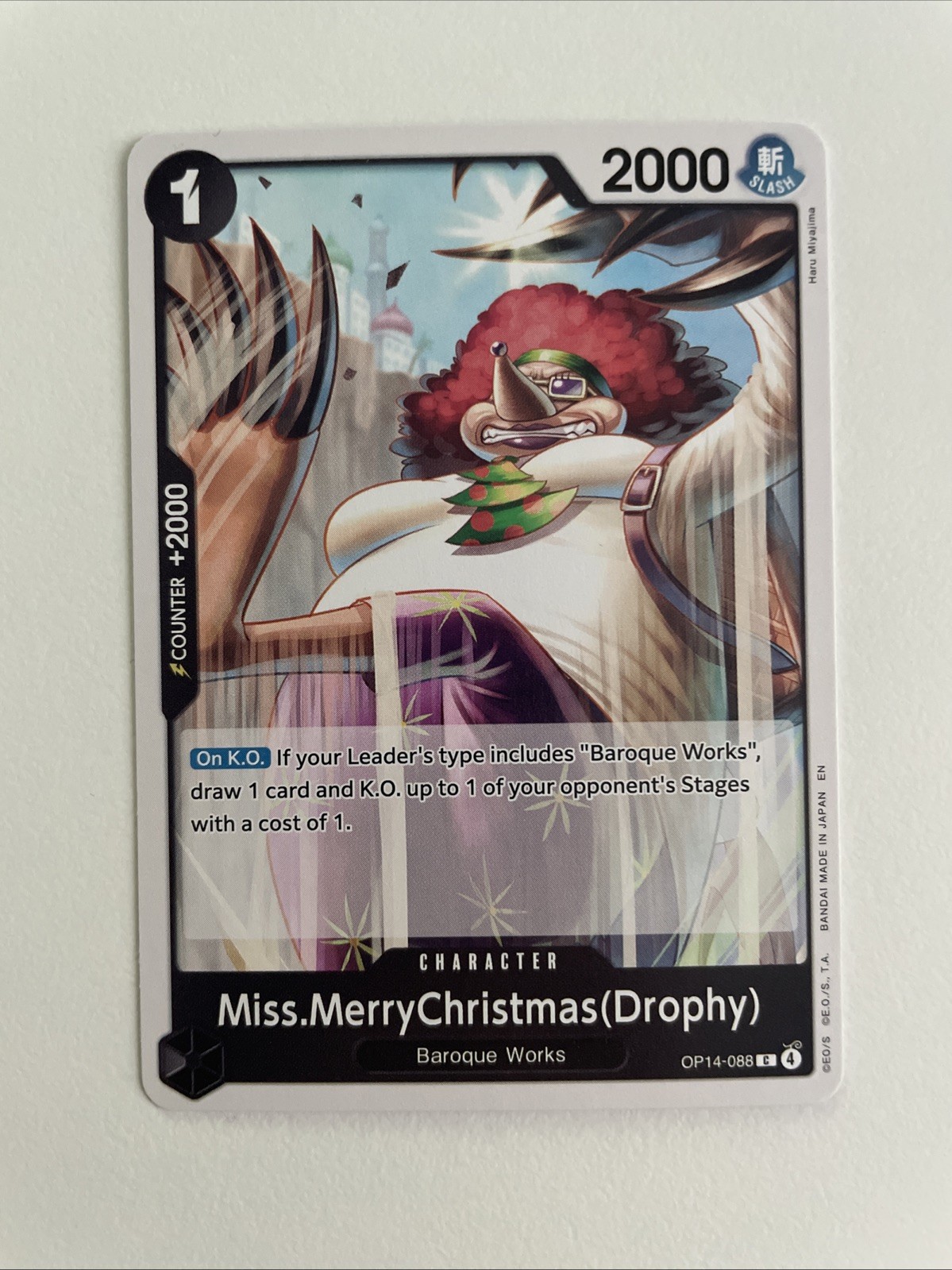 Miss.MerryChristmas(Drophy) OP14-088 (C)The Azure Sea’s Seven Regular English NM