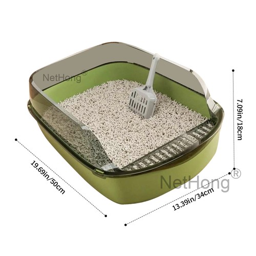NEW Extra Large Open Cat Litter Tray HighSided Deep Jumbo Rim Pan Box Loo Toilet - Picture 21 of 33