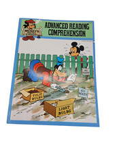 VTG 1979 Mickey Mouse's Advanced Reading Comprehension Workbook Grades 2-5 NOS