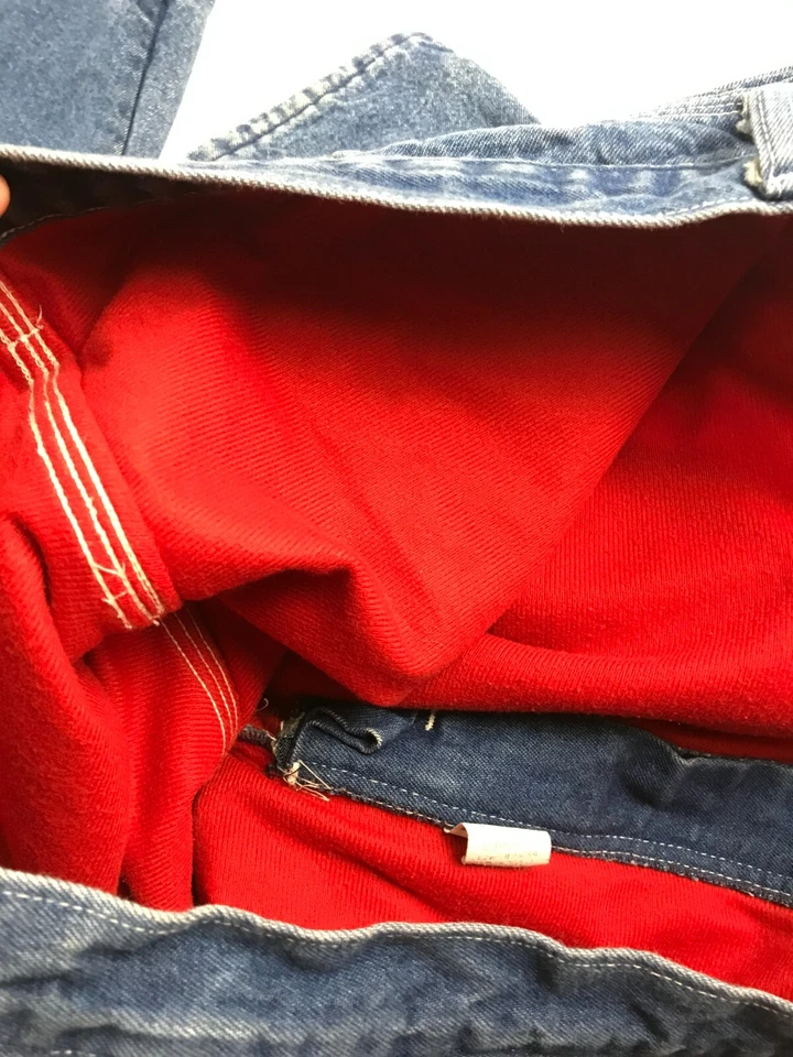 Мужские джинсы Work n' Sport размер 42x34 синяя джинсовая ткань рабочие брюки с подкладкой петля молотка - Изображение 4 из 4