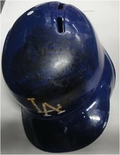 Mike Bolsinger #46 Team Issued MLB Helmet 2015 Dodgers Playoffs Size 7 1/4