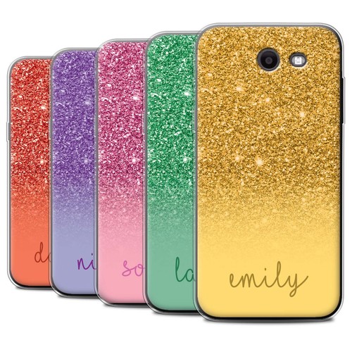 Personalized Custom Glitter Effect Case For Samsung Galaxy J3 17 J327 Gel Ebay