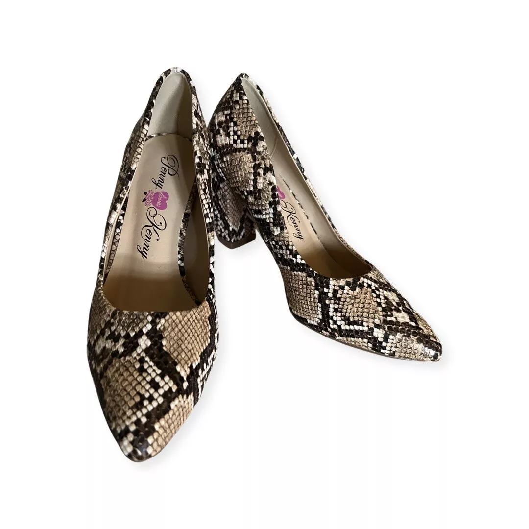 Penny Loves Kenny Women s Snake Print Pump