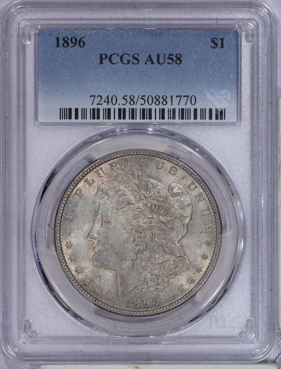 1896 Morgan Silver Dollar $1 PCGS AU58 | eBay