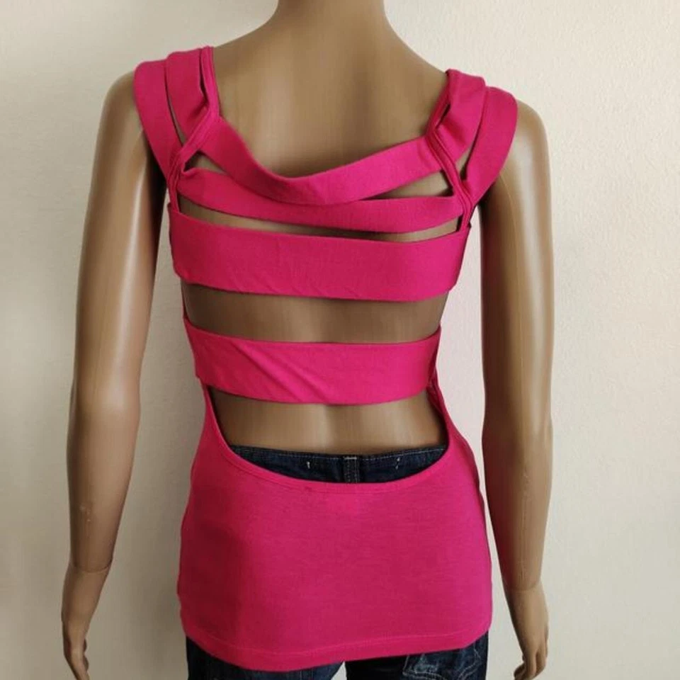 Miss Sixty pink tank top sz XS new condition with tags - Image 3 of 4