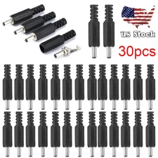 1.35mm x 3.5mm Male DC Power Plug Socket Jack Connector Adapter 30pcs
