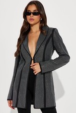 Rhinestone, blazer, classy, office, business, elegant, summer, dress 