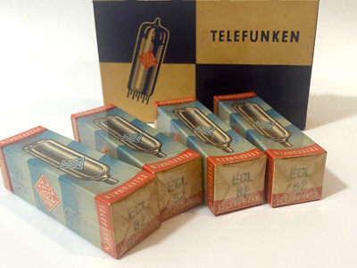 Paire De Tubes ECL86 / 6GW8 Telefunken – NOS Sous Blister – Tubes Audio Vintage