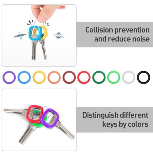 30PCS Key Caps Covers Tags, Plastic Key Color Identifiers for Standard ...